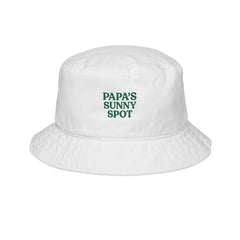 Embroidered Bucket Hat - Papa's Sunny Spot, Summer Accessory, Fishing Gift, Beach Hat, Outdoor Fun, Unique Dad Gift