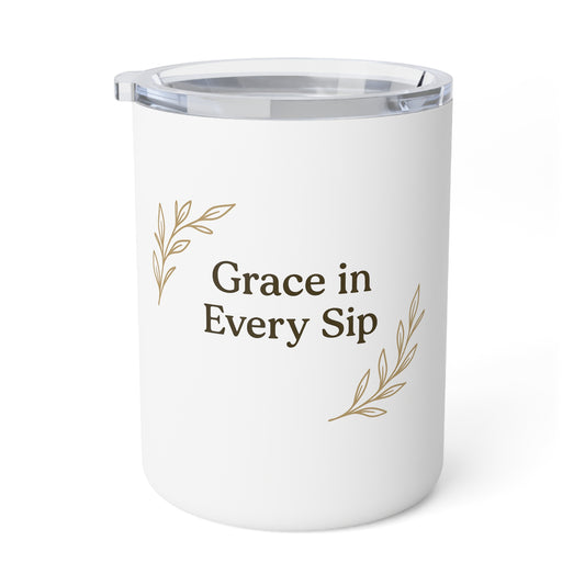 Insulated Coffee Mug, Grace in Every Sip – Perfect for Gifts, Home, Office, Travel, Tea Lovers