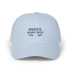 Papa's Sunny Spot Classic Dad Cap | Gift for Father's Day, Casual Wear, Summer Hat, Dad's Day Out, Outdoor Activities