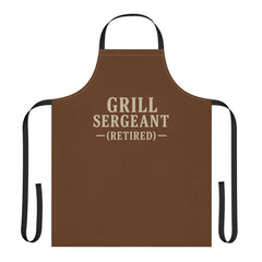 Retired Grill Sergeant Apron - Fun Cooking Gift, BBQ Accessories, Chef's Apron, Father's Day, Retirement Gift, Kitchen Essentials