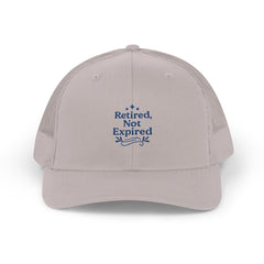 Retired Not Expired Snapback Trucker Cap | Perfect Gift for Retirees, Casual Wear, Outdoor Adventures, Father's Day, Birthday
