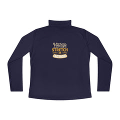 Vintage Stretch Action Ladies Quarter-Zip Pullover