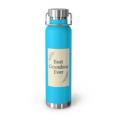 Best Grandma Ever Copper Insulated Water Bottle, Gift for Grandma, Mother s Day Present, Birthday Gift