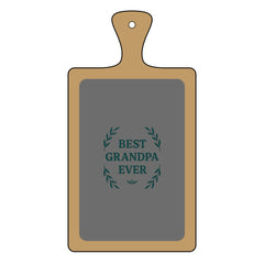 Engraved Charcuterie Board - Best Grandpa Ever Gift, Personalized Cutting Board, Grandfather Present, Custom Serving Platter, Family