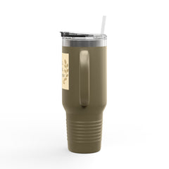 Rest, Relax & Renew Insulated Travel Mug, 40oz - Motivational Drinkware, Perfect for Gifts, Outdoor Adventures, Self-Care & Relaxation
