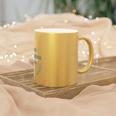 Best Grandma Ever Metallic Mug | Unique Gift for Grandma, Silver/Gold Coffee Cup, Birthday Present, Mother's Day Gift