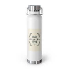 Best Grandpa Ever Insulated Vacuum Bottle, Perfect Gift for Grandparents, Travel Mug, Hydration Flask, Eco-Friendly Water Bottle