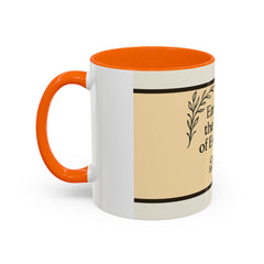 Comforting Accent Coffee Mug - Embrace Peace, Perfect Gift for Seniors, Home Decor, Relaxation, Tea Lover's Essential