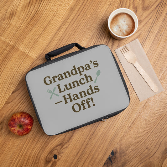 Grandpa's Lunch Bag - Hands Off! | Insulated Lunch Cooler for your elderly loved ones