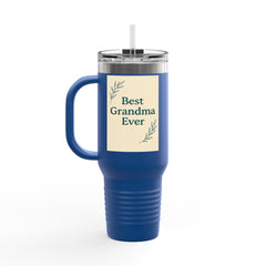 Grandma's Peaceful Moment Insulated Travel Mug | 40oz for Coffee Lovers, Eco-Friendly, Personalized Gift, Perfect for Holidays, Travel