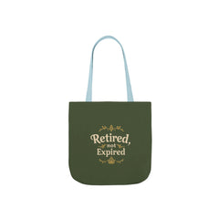 “Retired, Not Expired” – Vibrant Canvas Tote Bag for Stylish Women Over 50