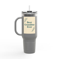 Grandma's Peaceful Moment Insulated Travel Mug | 40oz for Coffee Lovers, Eco-Friendly, Personalized Gift, Perfect for Holidays, Travel