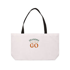 Stylish Weekender Tote Bag for Grandmas, Travel Bag, Grandma Gift, Beach Tote, Weekend Getaway Bag, Personalized Bag