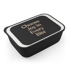 Joyful Bento Box for Meal Prep, Eco-Friendly Lunch Container, Organized Food Storage, Gift for Food Lovers