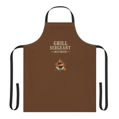Retired Grill Sergeant Apron - Fun Cooking Gift, BBQ Accessories, Chef's Apron, Father's Day, Retirement Gift, Kitchen Essentials