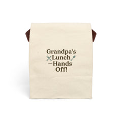 Grandpa's Lunch Canvas Bag, Fun Lunch Tote, Eco-Friendly Lunch Bag, Gift for Grandpa, Unique Kitchen Accessory