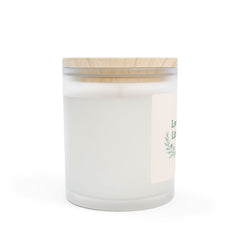 Frosted Glass Candle — "Love Is in the Little Things" Scented Candle, 11oz