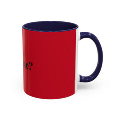 Valentine "Will You Be My Valentine?" Accent Coffee Mug — Red & Black Romantic Gift (11/15oz)