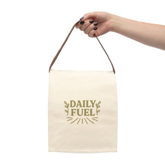Canvas Lunch Bag - Daily Fuel, Eco-Friendly Lunch Tote, Reusable Food Bag, Gift for Grandparents