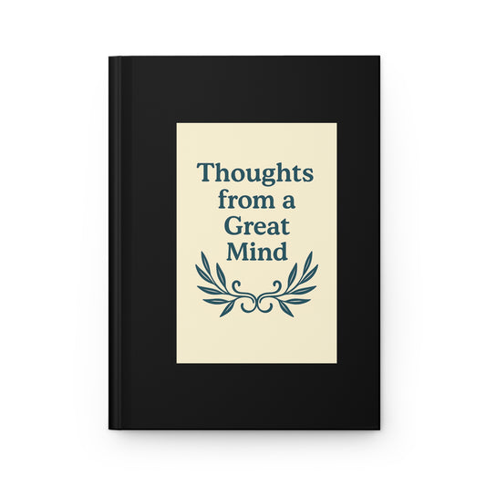 Grandparents Gift Hardcover Journal Matte, Great Mind Thoughts, Notebook for Grandparents, Memory Book, Gift for Elderly, Personal Journal