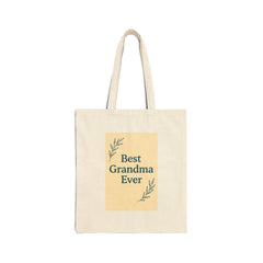 Best Grandma Ever Cotton Tote Bag | Gift for Grandmother | Eco-Friendly Shopping Bag | Reusable Tote for Her | Mother s Day Gift