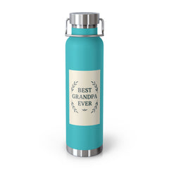 Best Grandpa Ever Insulated Vacuum Bottle, Perfect Gift for Grandparents, Travel Mug, Hydration Flask, Eco-Friendly Water Bottle
