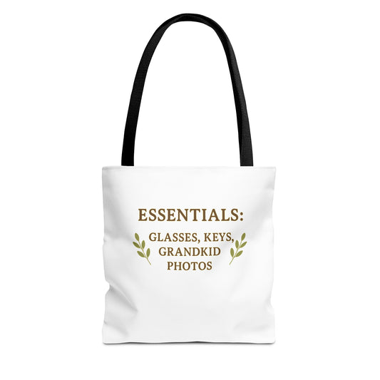 Essentials Tote Bag - Perfect for Grandma, Stylish Shopping, Beach Days, Gifts for Her, Personalized Bag