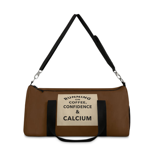 Running on Coffee, Confidence & Calcium” – Elegant Duffel Bag for Active, Stylish Seniors