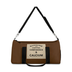 Running on Coffee, Confidence & Calcium” – Elegant Duffel Bag for Active, Stylish Seniors