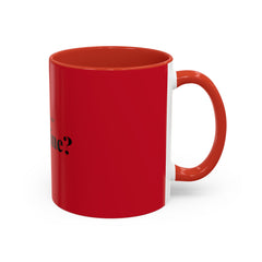 Valentine "Will You Be My Valentine?" Accent Coffee Mug — Red & Black Romantic Gift (11/15oz)