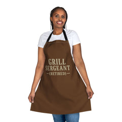 Retired Grill Sergeant Apron - Fun Cooking Gift, BBQ Accessories, Chef's Apron, Father's Day, Retirement Gift, Kitchen Essentials
