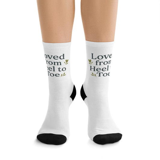 Loved from Heel to Toe -Eco-Friendly Love Socks - Perfect Gift and Everyday Comfort