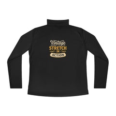 Vintage Stretch Action Ladies Quarter-Zip Pullover