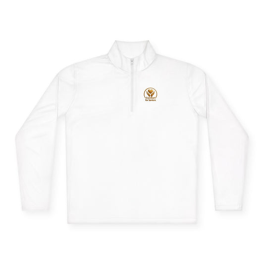 Aging Like Fine Wine Unisex Quarter-Zip Pullover for Seniors