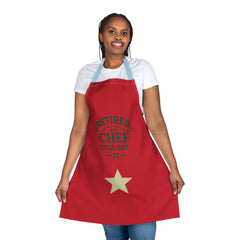 Retired Chef Apron - AOP with 5-Color Straps, Gift for Cooking Enthusiasts, Fun Kitchen Accessory, Perfect for Retirement Parties