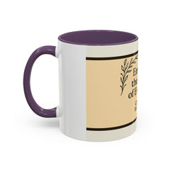 Comforting Accent Coffee Mug - Embrace Peace, Perfect Gift for Seniors, Home Decor, Relaxation, Tea Lover's Essential