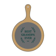 Engraved Charcuterie Board - Best Grandpa Ever Gift, Personalized Cutting Board, Grandfather Present, Custom Serving Platter, Family