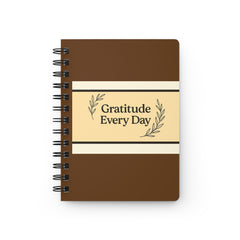 Gratitude & Mindfulness Journal, Spiral Bound Notebook for Daily Reflection, Gift for Self-Care, Inspirational Journal, Wellness Diary
