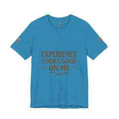 Senior Unisex Tee - 'Experience Looks Good' Cotton Short Sleeve
