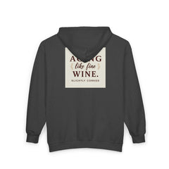 Aging Like Fine Wine Hoodie - Unisex Hooded Sweatshirt for Seniors