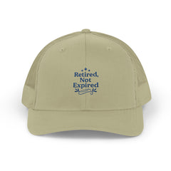 Retired Not Expired Snapback Trucker Cap | Perfect Gift for Retirees, Casual Wear, Outdoor Adventures, Father's Day, Birthday