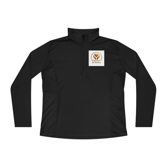 Vintage Stretch Action Ladies Quarter-Zip Pullover