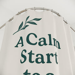 Elegant Shower Curtains for a Relaxing Bathroom Oasis, A Calm Start to a Beautiful Day, Home Decor, Gifts for Bathroom