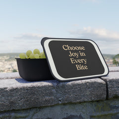 Joyful Bento Box for Meal Prep, Eco-Friendly Lunch Container, Organized Food Storage, Gift for Food Lovers