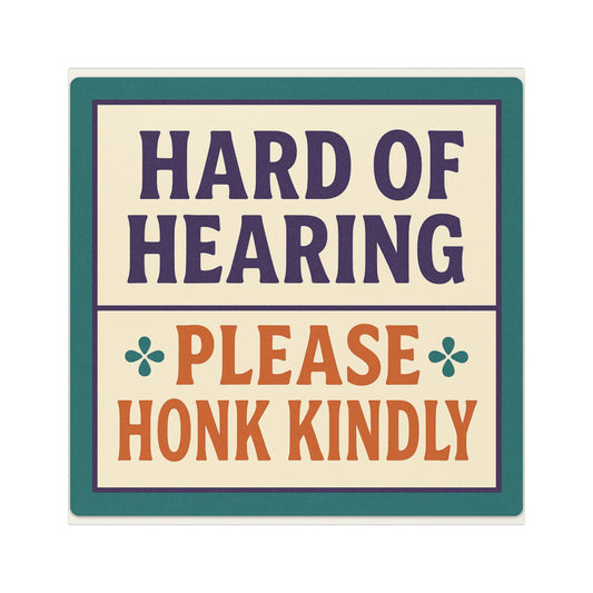 Senior Driver Car Magnet - Fun Automotive Decor, Gift for Seniors, Personalized Vehicle Sign, Patience Reminder, Funny Driving Magnet