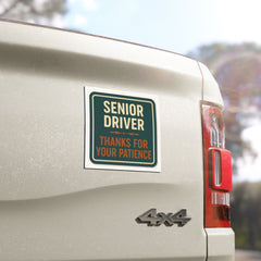 Senior Driver Car Magnet - Driving Safety Reminder, Gift for Older Drivers, Car Accessories