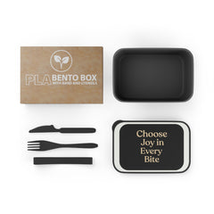 Joyful Bento Box for Meal Prep, Eco-Friendly Lunch Container, Organized Food Storage, Gift for Food Lovers