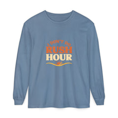 Elderly Unisex Long Sleeve T-Shirt - 'I Don't Do Rush Hour' Casual Wear