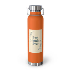 Best Grandma Ever Copper Insulated Water Bottle, Gift for Grandma, Mother s Day Present, Birthday Gift