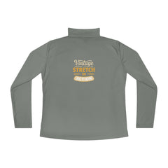 Vintage Stretch Action Ladies Quarter-Zip Pullover